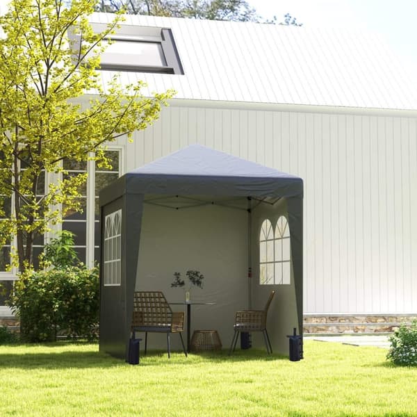 Rootz Pavilion Gazebo - Foldbart tält - Pop -up Shelter - UV -skydd - 202 cm x 202 cm x 261 cm - Perfekt för utomhusevenemang