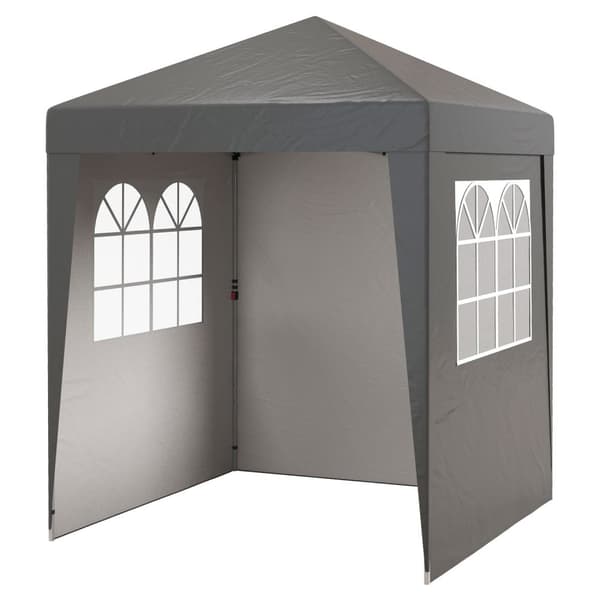 Rootz Pavilion Gazebo - Foldbart tält - Pop -up Shelter - UV -skydd - 202 cm x 202 cm x 261 cm - Perfekt för utomhusevenemang