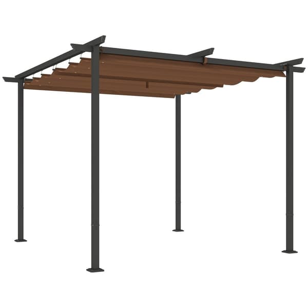 Rootz Pergola Garden Outdoor Canopy - Paviljonki - UV -suojaus - UPF30+ - 300X300X227cm