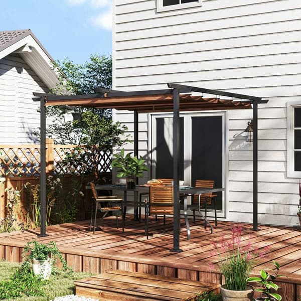 Rootz Pergola Garden Outdoor Canopy - Paviljonki - UV -suojaus - UPF30+ - 300X300X227cm