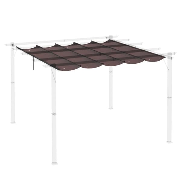 Rootz -tagdækning til udtrækkelig pavillon - Pergola -dækning - baldakinedæksel - Solbeskyttelse - 250 cm x 255 cm