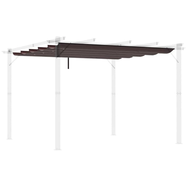 Rootz -tagdækning til udtrækkelig pavillon - Pergola -dækning - baldakinedæksel - Solbeskyttelse - 250 cm x 255 cm
