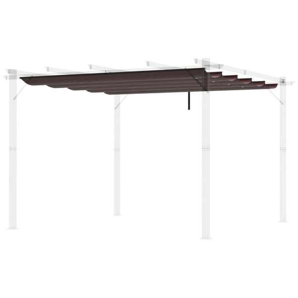 Rootz -tagdækning til udtrækkelig pavillon - Pergola -dækning - baldakinedæksel - Solbeskyttelse - 250 cm x 255 cm