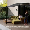 Pikkukuva 6 / 10: Rootzin seinälle kiinnitetty puutarha Pergola - Paviljonki - ulkoilmavartija - vedenkestävä - 248x298x200/250 cm - ihanteellinen terassille