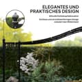 Pikkukuva 7 / 10: Rootzin seinälle kiinnitetty puutarha Pergola - Paviljonki - ulkoilmavartija - vedenkestävä - 248x298x200/250 cm - ihanteellinen terassille