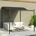 Pikkukuva 8 / 10: Rootzin seinälle kiinnitetty puutarha Pergola - Paviljonki - ulkoilmavartija - vedenkestävä - 248x298x200/250 cm - ihanteellinen terassille
