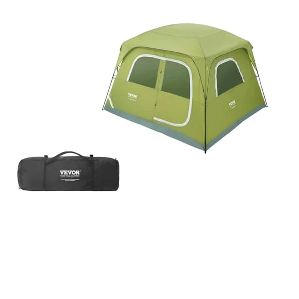 VEVOR Camping Telt, Letvægtsdesign, Nem Samling,Manuel 6 Personer