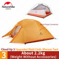 Miniatyrbild 2 av 2: Campingtält, Ultralätt, Dubbellager,UP3 210T-Orange