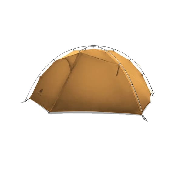 Ultralight Camping Telt til 2 Personer, Vandtæt 15D Nylon, Holdbar Konstruktion,15D-4Sæson-Khaki
