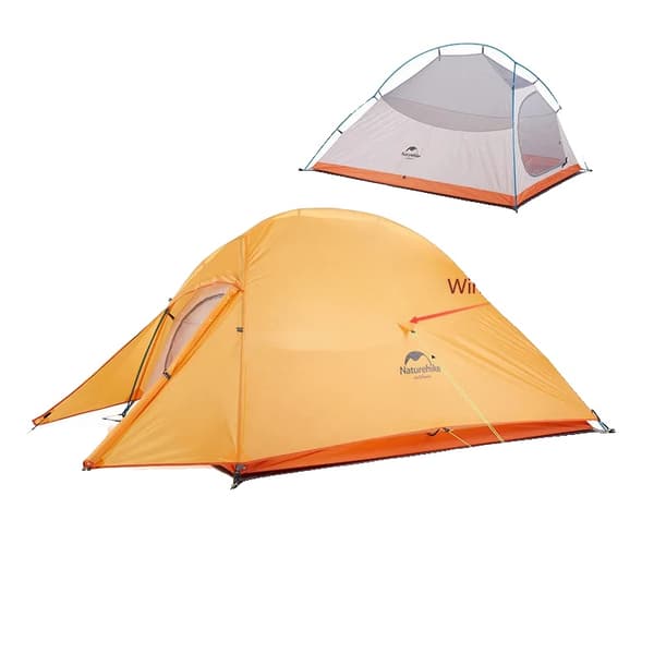 Ultralight Camping Telt, Dobbeltlags Design, Bærbar Aluminiumsstang,UP2 210T Polyester