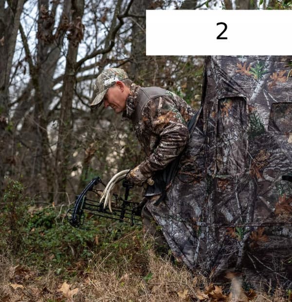RHINO BLIND 150 -teltta, naamiointikuvio, metsästys, 3 hengelle, USA