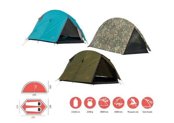 Grand Canyon campingtält - 30921001 - CARDOVA 1, vandringstält (1-2 personer), olika färger