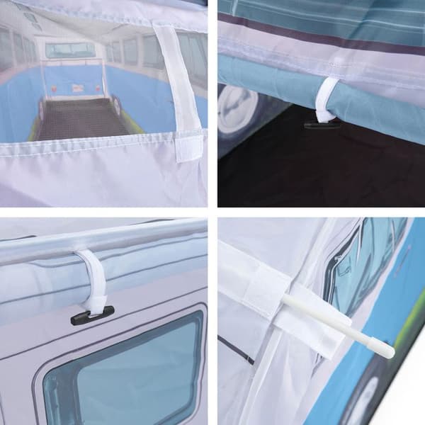 Pop-up tält - VOLKSWAGEN - Husbil - 3 platser - Mått 165x77x54 cm - Blå