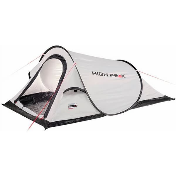 Pop-up tält - High Peak - Campo - 220 x 120 x 90 cm - 2 platser - Automatisk montering Pärlemorfärgad