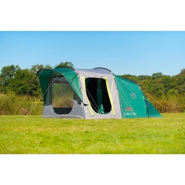 FAMILJETÄLT 4 PERSONER COLEMAN BLACKOUT SOVRUM OAK CANYON 4 - 2 sovrum - vattentät 4500mm - anti-uv canvas - mörk natt