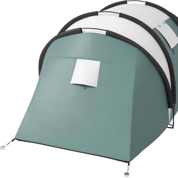 Campingtält, 450x220x180 cm, Mörkgrön