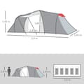 Miniatyrbillede 3 af 9: Campingtelt, 590x245x193 cm, Grå