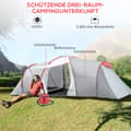 Miniatyrbillede 4 af 9: Campingtelt, 590x245x193 cm, Grå