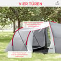 Miniatyrbillede 5 af 9: Campingtelt, 590x245x193 cm, Grå