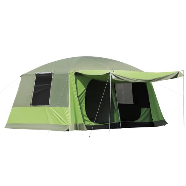 Dome telt, 405x305x225 cm, Army Grøn