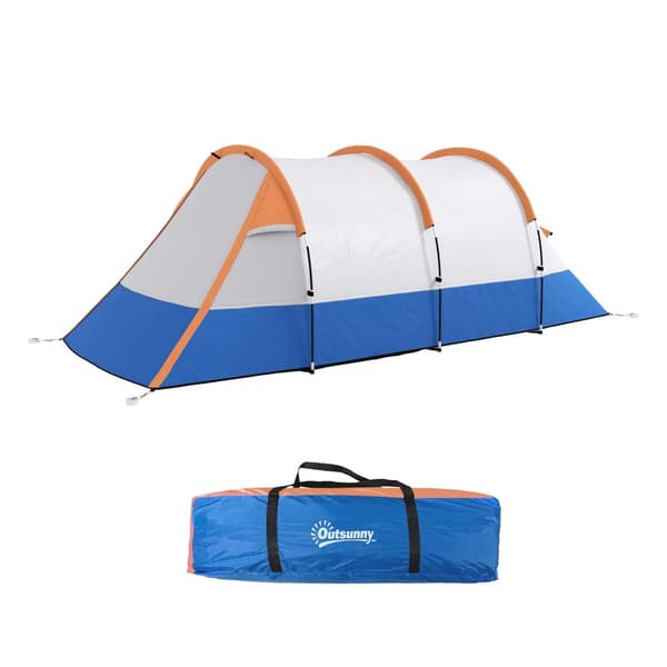 Campingtält, 420x200x150 cm, Orange