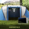 Miniatyrbild 6 av 9: Campingtält, 450x220x180 cm, Blå