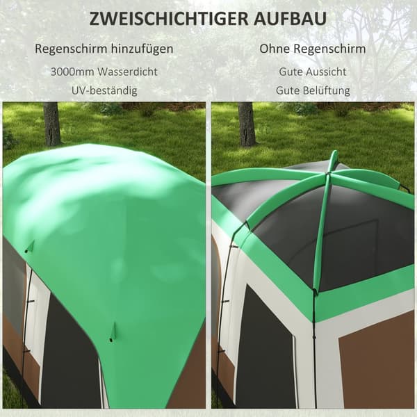 Grupptält, 4.90x3.05x2.25 m, Grön