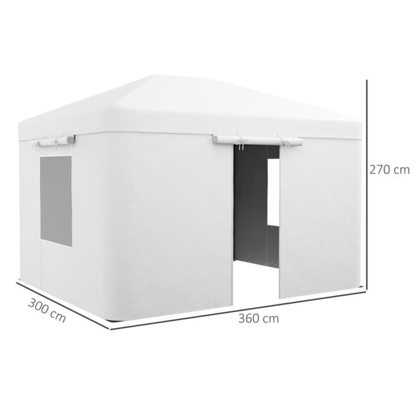 Ersättningskapell Set, 360x300x270 cm, Vit