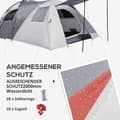 Pikkukuva 8 / 9: Retkeilyteltta, 490P x 250L x 185K cm, Harmaa