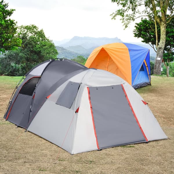 Retkeilyteltta, 490P x 250L x 185K cm, Harmaa