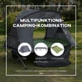 Miniatyrbillede 4 af 9: Dome Telt, Camping Seng, 200x146x159 cm, Grå