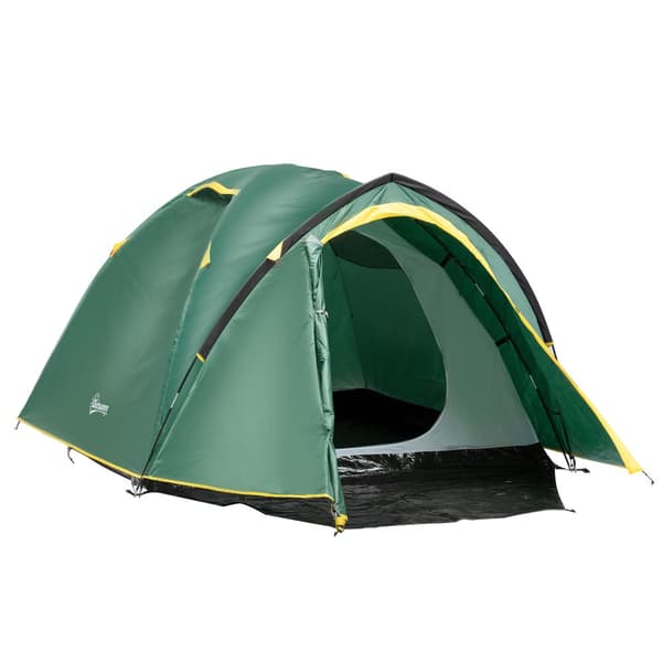 Dome Telt, A20-174YL, 325x183x130 cm, Grøn+Gul