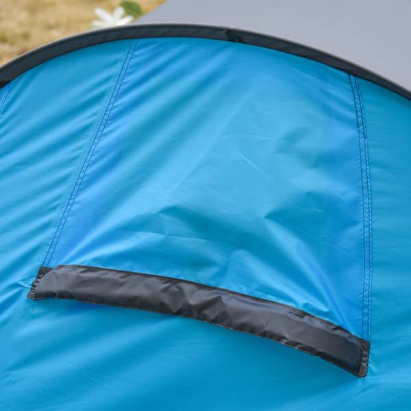 Pop-Up Telt, A20-170BU, 220x108x110 cm, Blå+Grå