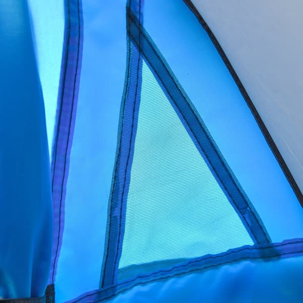 Pop-Up Telt, A20-170BU, 220x108x110 cm, Blå+Grå