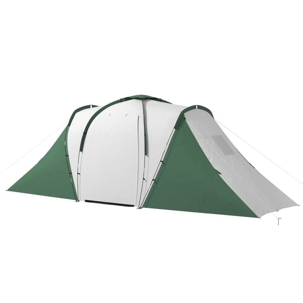 Rootz Family Camping Tent - Waterproof Shelter - Easy Setup Tent - Rymlig design - 5,55 m x 2,25 m x 1,9 m