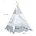 Pikkukuva 3 / 7: Rootz Tipi Play For Children - Lasten teltta - Sisä-/ulkotilojen Teepee - Lukittava ovi ja ikkuna - 1,2 m x 1,2 m x 1,55 metriä
