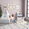 Pikkukuva 2 / 7: Rootz Tipi Play For Children - Lasten teltta - Sisä-/ulkotilojen Teepee - Lukittava ovi ja ikkuna - 1,2 m x 1,2 m x 1,55 metriä