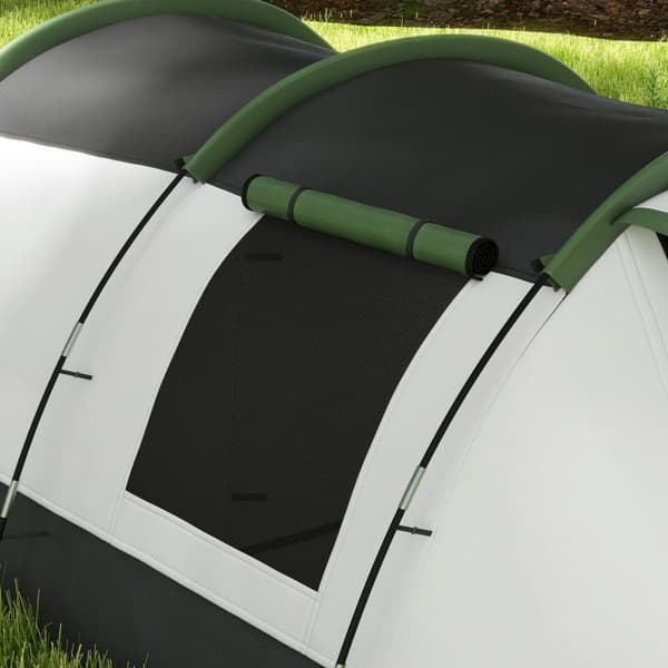 Rootz Family Camping Tält - vattentätt tält - Tunneltält - enkel installation - 370 cm x 230 cm x 130 cm
