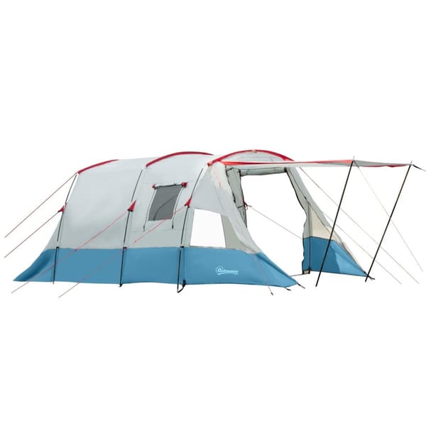 Rootz campingtält - Familjtält - utomhusskydd - vattenavvisande - 5.10 m x 2,40 m x 1,80 m
