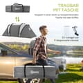Miniatyrbild 7 av 10: Rootz campingtält - Familjtält - Tunneltält - Vattenavvisande - enkel transport - 450 cm x 220 cm x 180 cm