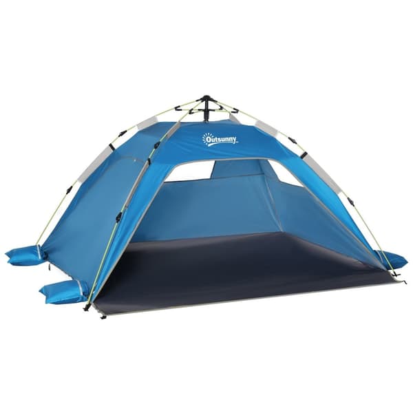 Rootz Pop -Up Beach Telt - Sun Shade - UV Shelter - Mesh Window - Fiberglass Frame - 220x173x120cm