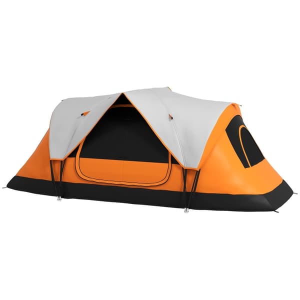 Rootz campingtält - 2 rumstält - skyddstält - regnskydd - 450 cm x 215 cm x 180 cm