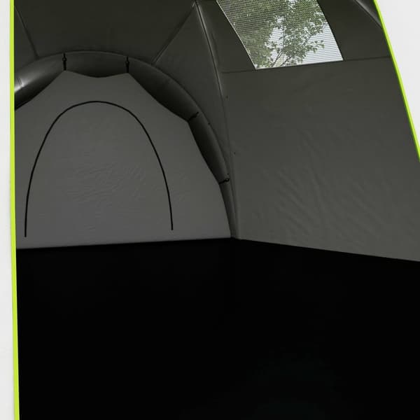 Rootz campingtält för 6-9 personer - 4 rumstält - vattentäta tält - ultimat komfort - 615x615x225cm