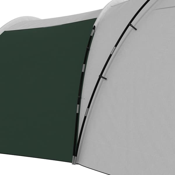 Rootz campingtält för 6-9 personer - 4 rumstält - vattentäta tält - ultimat komfort - 615x615x225cm