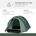 Miniatyrbillede 4 af 9: Rootz 2 -personers campingtelt - Pop -up Dome -telt - Vejrbestandigt husly - UV -beskyttelse - 325 cm x 183 cm x 130 cm
