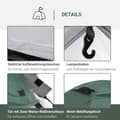 Miniatyrbillede 5 af 9: Rootz 2 -personers campingtelt - Pop -up Dome -telt - Vejrbestandigt husly - UV -beskyttelse - 325 cm x 183 cm x 130 cm