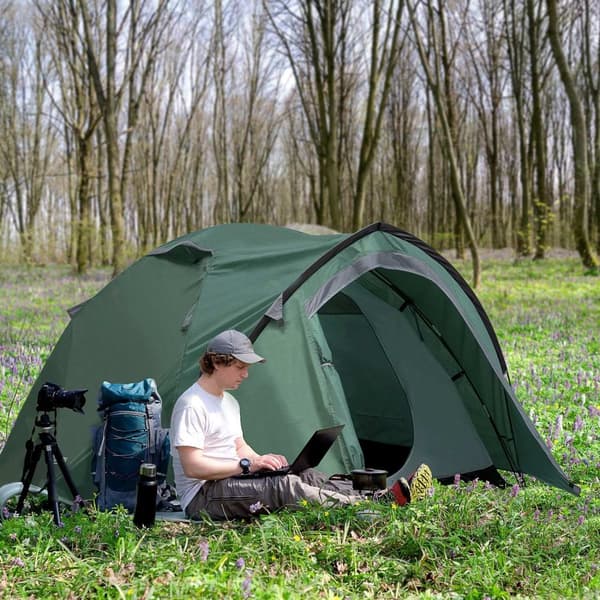 Rootz 2 -personers campingtelt - Pop -up Dome -telt - Vejrbestandigt husly - UV -beskyttelse - 325 cm x 183 cm x 130 cm