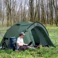 Miniatyrbillede 2 af 9: Rootz 2 -personers campingtelt - Pop -up Dome -telt - Vejrbestandigt husly - UV -beskyttelse - 325 cm x 183 cm x 130 cm