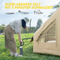 Pikkukuva 4 / 10: Rootzin puhallettava retkeilyteltta - Sleeping Telt - Glamping Telt - Vedenpitävä - 300x200X200cm - helppo asennus 5 minuutissa