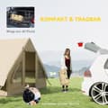 Pikkukuva 8 / 10: Rootzin puhallettava retkeilyteltta - Sleeping Telt - Glamping Telt - Vedenpitävä - 300x200X200cm - helppo asennus 5 minuutissa